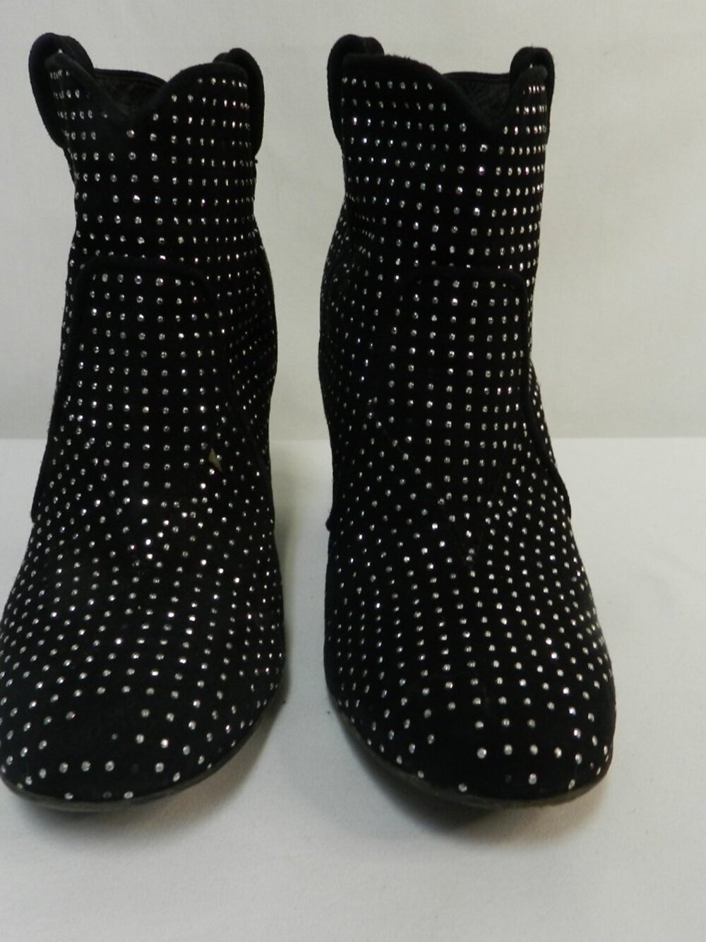 Laurence Dacade Suede silver Studded Pete ankle suede boots heeled Size 39 US 8 - Picture 4 of 10